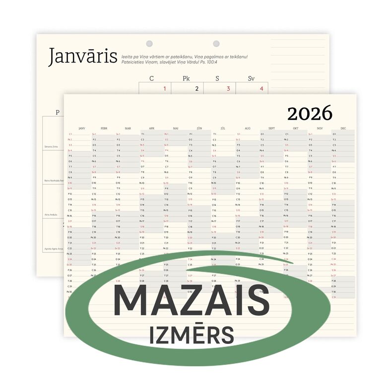 Kalendārs 2026 | A4