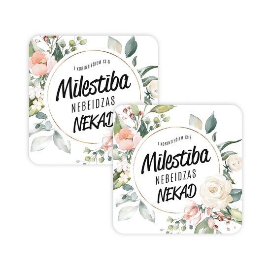 Magnēts "Mīlestība nebeidzas nekad"