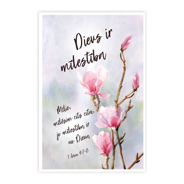 Kartīte "Dievs ir mīlestība"