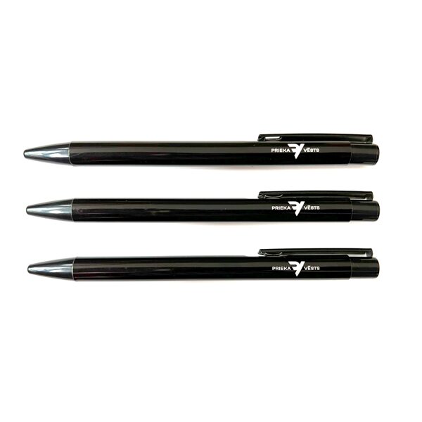 Pildspalva ar "Prieka Vēsts" logo, melna